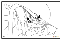 REMOVE FRONT STABILIZER BRACKET NO.1 LH