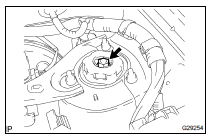 REMOVE FRONT SHOCK ABSORBER WITH COIL SPRING