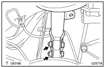 REMOVE REAR SHOCK ABSORBER WITH COIL SPRING