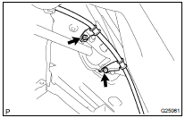  REMOVE STRUT ROD ASSY REAR