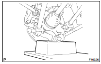  TEMPORARILY TIGHTEN STRUT ROD ASSY REAR