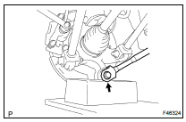 FULLY TIGHTEN STRUT ROD ASSY REAR