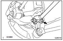 TEMPORARILY TIGHTEN REAR SUSPENSION ARM ASSY NO.1 LH