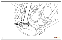 TEMPORARILY TIGHTEN REAR SUSPENSION ARM ASSY NO.2 LH