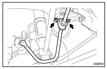 REMOVE REAR STABILIZER BAR BRACKET NO.1
