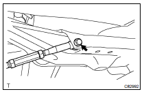 REMOVE REAR SUSPENSION ARM ASSY NO.2 LH