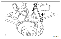 REMOVE REAR STABILIZER LINK ASSY LH