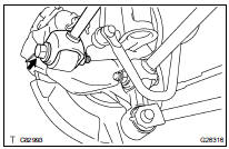 REMOVE REAR SUSPENSION ARM ASSY NO.2 LH