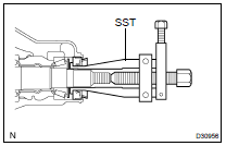 REMOVE REAR DIFFERENTIAL CARRIER OIL SEAL