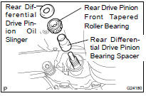 INSTALL REAR DIFFERENTIAL DRIVE PINION BEARING SPACER
