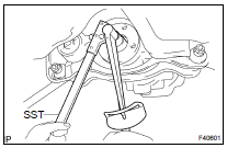 INSTALL REAR DRIVE PINION NUT