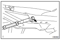 FULLY TIGHTEN REAR SUSPENSION ARM ASSY NO.2 LH