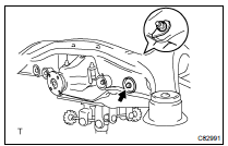 REMOVE REAR SUSPENSION ARM ASSY NO.1 LH