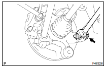 TEMPORARILY TIGHTEN REAR SUSPENSION ARM ASSY NO.1 LH