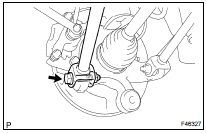  TEMPORARILY TIGHTEN REAR SUSPENSION ARM ASSY NO.2 LH