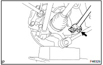 FULLY TIGHTEN REAR SUSPENSION ARM ASSY NO.1 LH