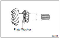 INSPECT TOOTH CONTACT BETWEEN RING GEAR AND DRIVE PINION