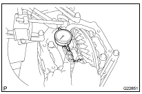 INSPECT DIFFERENTIAL PINION AND SIDE GEAR BACKLASH