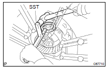 REMOVE DIFFERENTIAL CASE ASSY