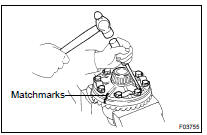 REMOVE DIFFERENTIAL RING GEAR