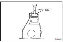 INSTALL REAR DRIVE PINION FRONT TAPERED ROLLER BEARING