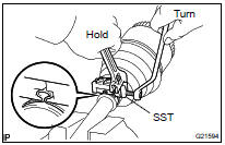 INSTALL REAR DRIVE SHAFT OUTBOARD JOINT BOOT LH