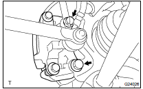 INSTALL REAR DISC BRAKE CALIPER ASSY LH