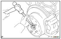  INSTALL REAR AXLE SHAFT LH NUT