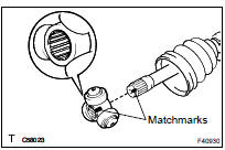  INSTALL REAR DRIVE SHAFT INBOARD JOINT ASSY LH