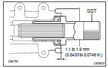 INSTALL TRANSFER EXTENSION HOUSING TYPE T OIL SEAL