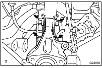 REMOVE REAR AXLE CARRIER SUB-ASSY LH