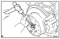  INSTALL REAR AXLE SHAFT LH NUT