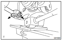 TEMPORARILY TIGHTEN REAR SUSPENSION ARM ASSY NO.2 LH