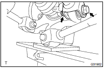 TEMPORARILY TIGHTEN REAR SUSPENSION ARM ASSY NO.1 LH