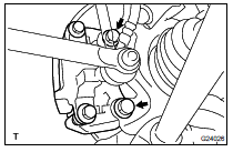 INSTALL REAR DISC BRAKE CALIPER ASSY LH