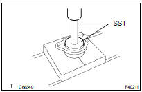 INSTALL FRONT DRIVE SHAFT BEARING