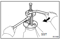 INSTALL REAR DRIVE PINION COMPANION FLANGE SUB-ASSY REAR