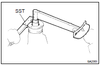 INSTALL REAR DRIVE PINION COMPANION FLANGE SUB-ASSY REAR