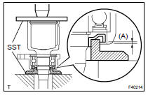 INSTALL FRONT DRIVE SHAFT DUST COVER