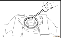 INSTALL CASE SUB ASSY, DRIVE SHAFT BEARING SNAP RING