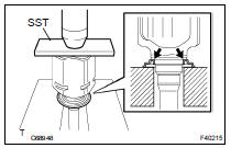 INSTALL FRONT DRIVE SHAFT DUST COVER RH 