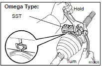 INSTALL FRONT AXLE OUTBOARD JOINT BOOT LH