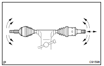 INSPECT FRONT DRIVE SHAFT