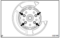 INSTALL REAR AXLE HUB & BEARING ASSY LH