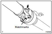 REMOVE PROPELLER SHAFT ASSY
