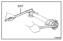  REMOVE CENTER SUPPORT BEARING ASSY NO.2