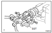  REMOVE CENTER SUPPORT BEARING ASSY NO.2