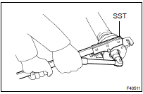  REMOVE CENTER SUPPORT BEARING ASSY NO.1