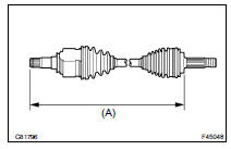 INSPECT FRONT DRIVE SHAFT