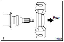 INSTALL CENTER SUPPORT BEARING ASSY NO.2